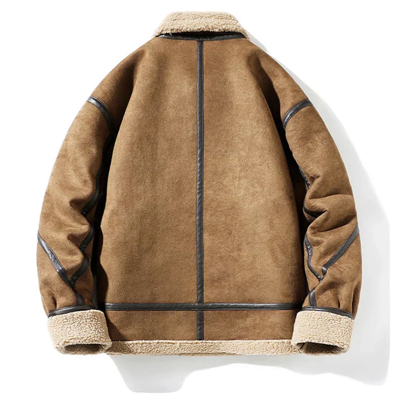 Harvard™ - Vintage Style Warm Suede Jacket