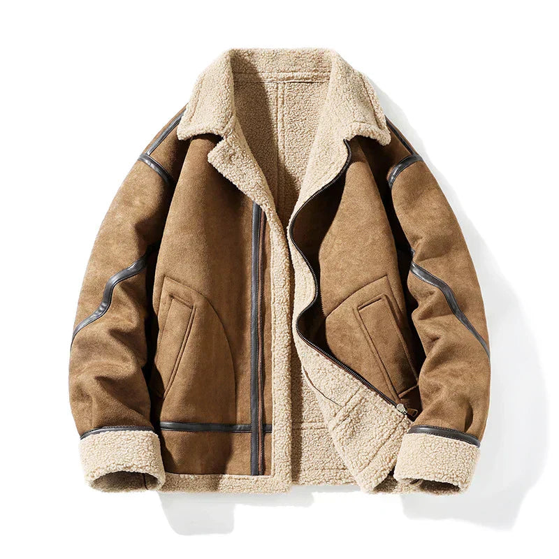 Harvard™ - Vintage Style Warm Suede Jacket